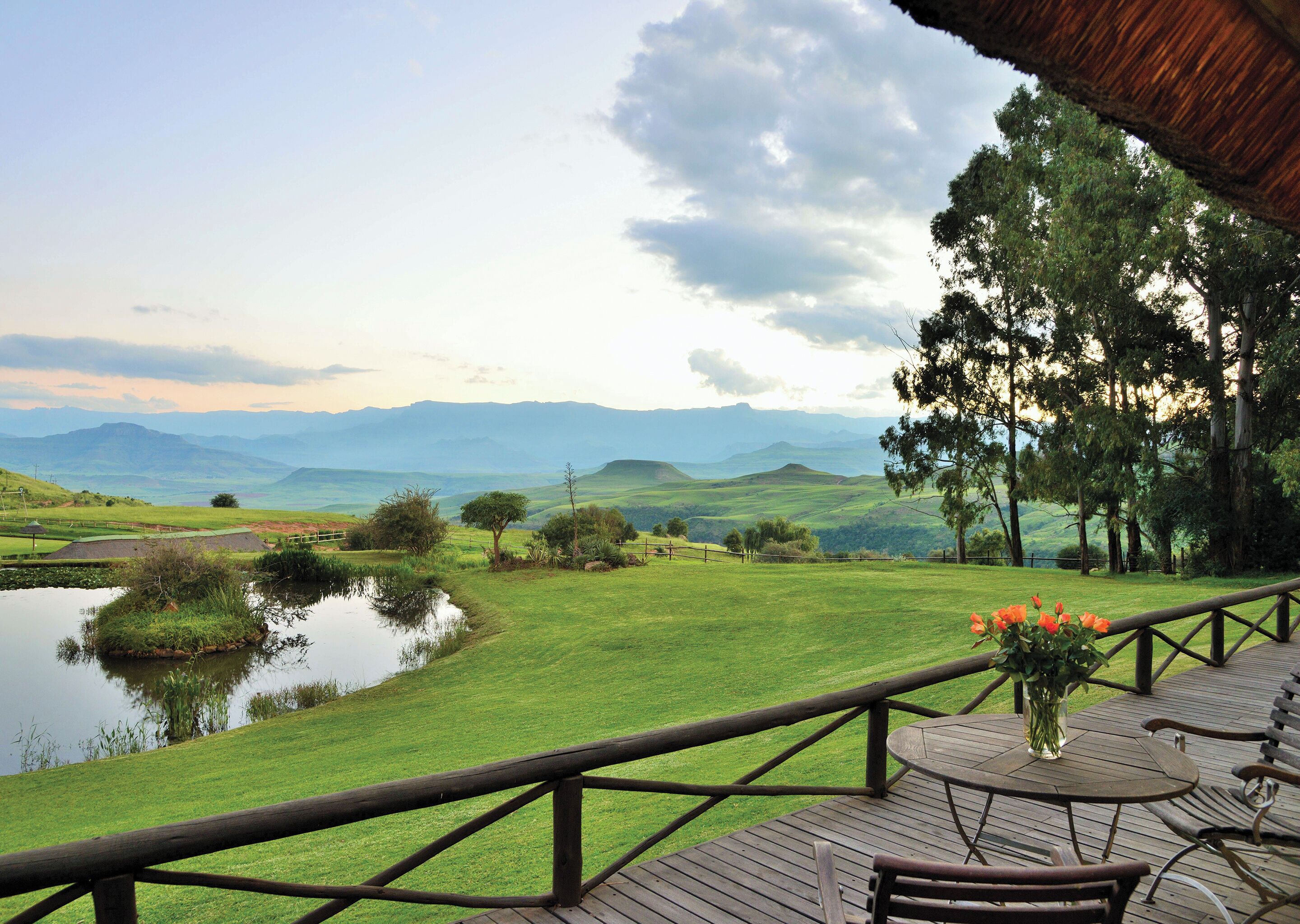 Blick von der Unterkunft