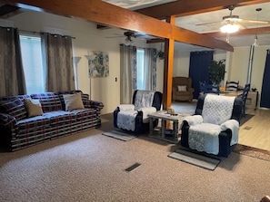 Smart TV, DVD player, books