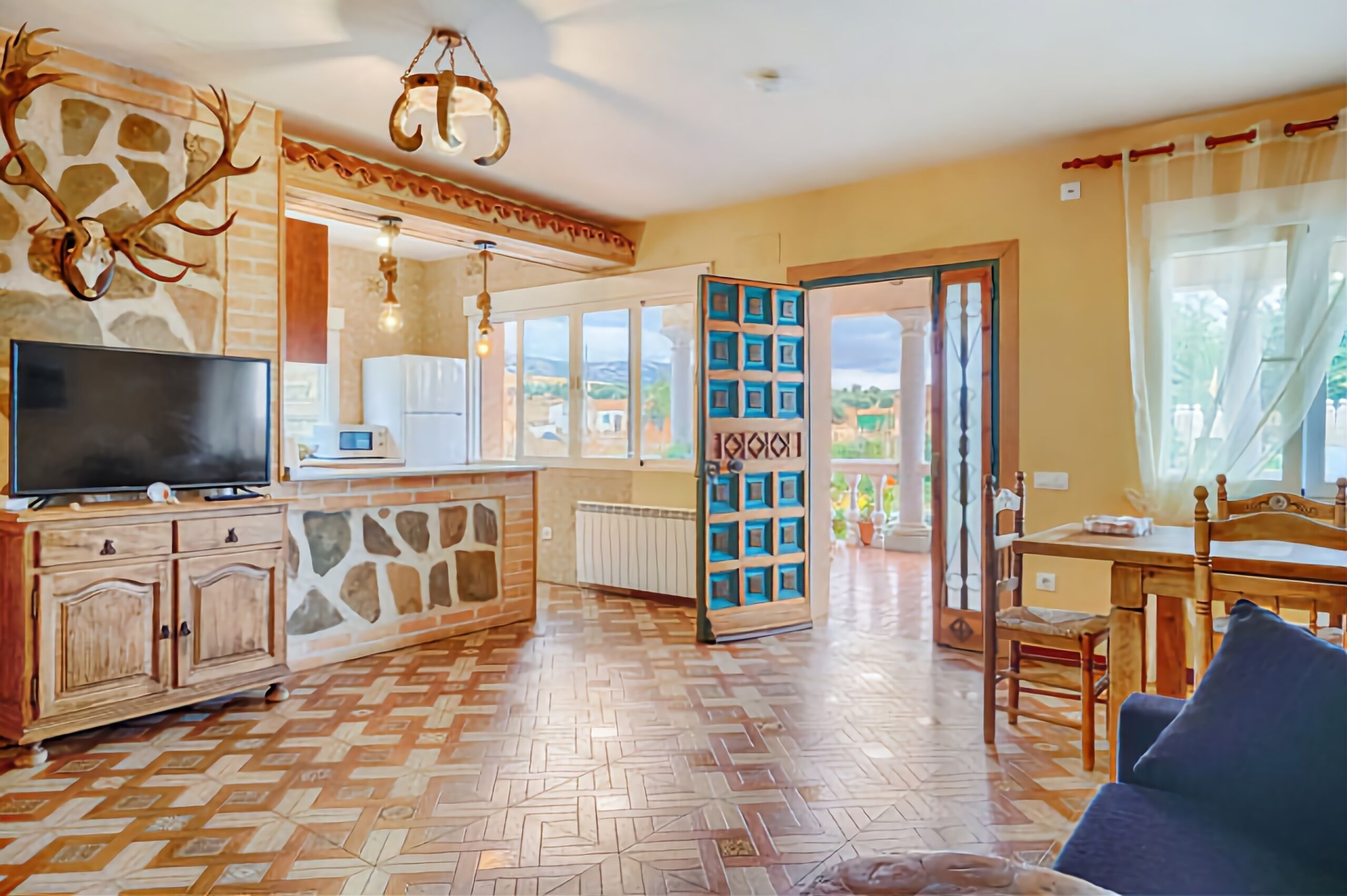 Televisie en een tafeltennistafel