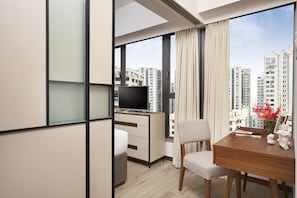 In-room safe, blackout curtains, iron/ironing board, free WiFi