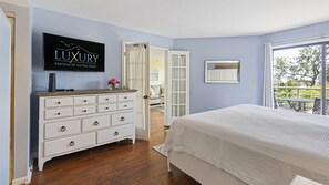 2 bedrooms, blackout drapes, iron/ironing board, free WiFi