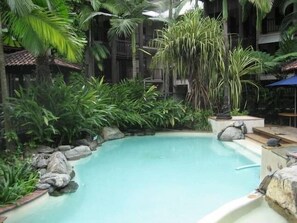 A heated pool
