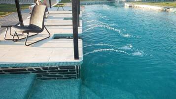 Indoor pool, outdoor pool
