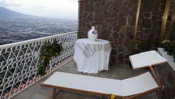 Deluxe-Doppelzimmer, Terrasse, Meerblick