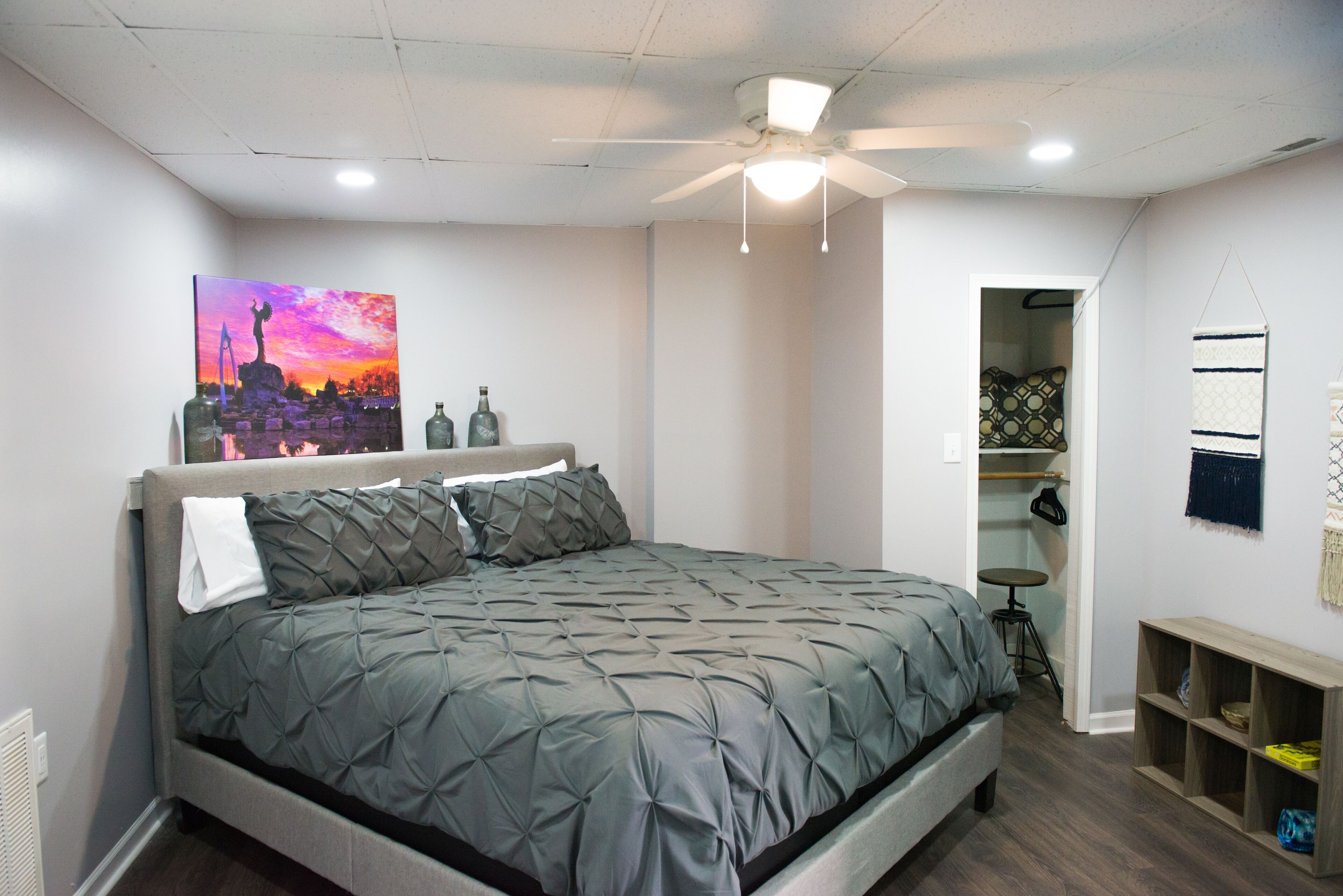 King Bedroom with Top of the Line Mattress for a great nights sleep