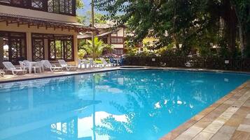 A heated pool