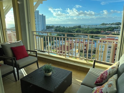 New A/C in the Living room! Sub-Penthouse, Ocean & City Views at Pena Mar!