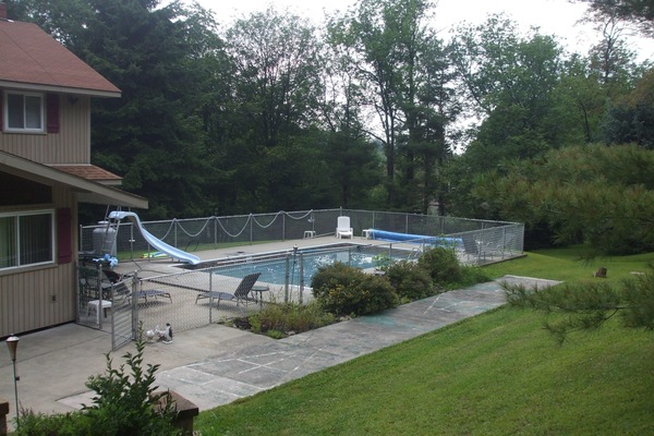 Piscina externa, piscina aquecida