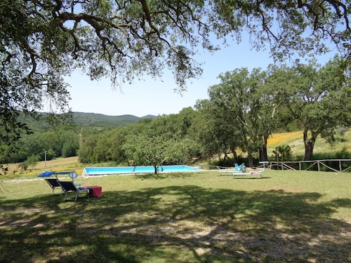Apartment Bauernhaus zwischen Siena und dem Meer entspannen Pool WiFi 1 Zimmer 2-4p