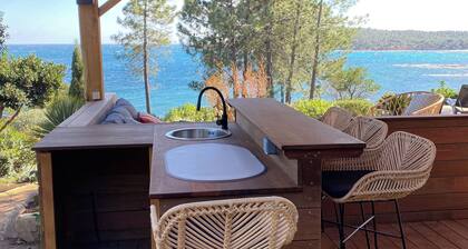 VILLA, WITH SPLENDID SEA VIEWS, FEET IN THE WATER