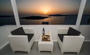 Panoramic Suite, Terrace, Sea View | Balcony view