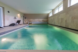 Indoor pool, a heated pool