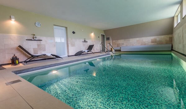 Indoor pool, a heated pool