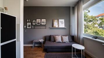 開放式客房, 1 張加大雙人床和 1 張沙發床 (40m²) | 免費無線上網