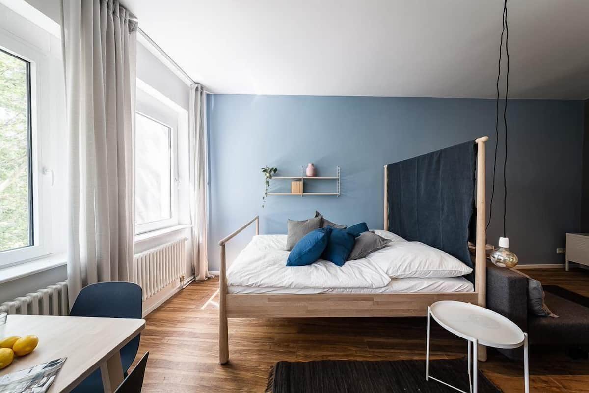 Estudio, 1 cama de matrimonio con sofá cama (40m²) | Wifi gratis