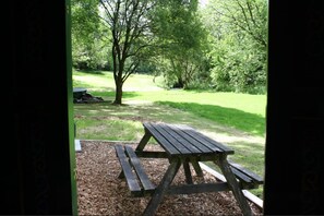 Badger Yurt | View from room - Pembrokeshire Yurts (Llanfyrnach)