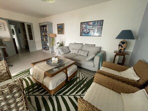 Televisión, reproductor de DVD y libros