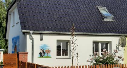Ferienhaus (DHH) am Kubitzer Bodden mit Kamin und großem Garten