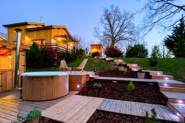 Bain à remous extérieur