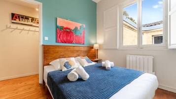 1 chambre, fer et planche Ă repasser, Wi-Fi, draps fournis