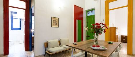 Apartment, 4 Bedrooms | Living area
