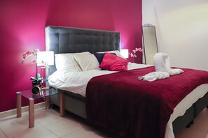 Appartement, 2 chambres, vue océan | Literie de qualité supérieure, décoration personnalisée