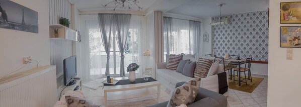 奢华公寓, 3 间卧室 | 起居区 | 平板电视、游戏机