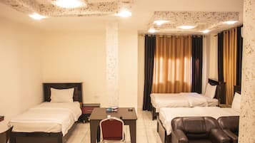 Egyptian cotton sheets, premium bedding, pillow-top beds, minibar