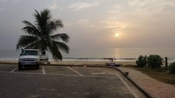Beach nearby, white sand