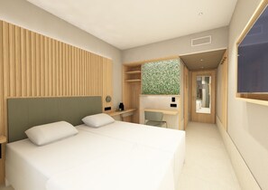 Quarto casal ou duplo | Roupas de cama antialérgicas, escrivaninha, quartos à prova de som