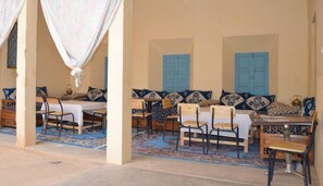 Breakfast, lunch, dinner served; Moroccan cuisine - Kasbah Ait Aatta (Nekob)