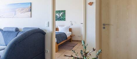 2 bedrooms, in-room safe, travel crib, WiFi