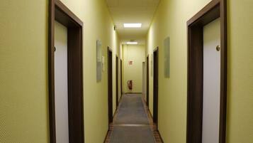 Hypo-allergenic bedding, in-room safe, desk, soundproofing