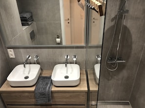 Séchoir à cheveux, serviettes fournies