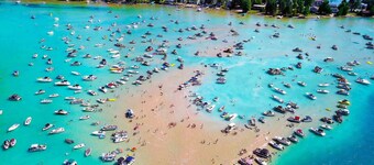 Torch Lake Cabin on 2 Wooded Acres Near Bellaire