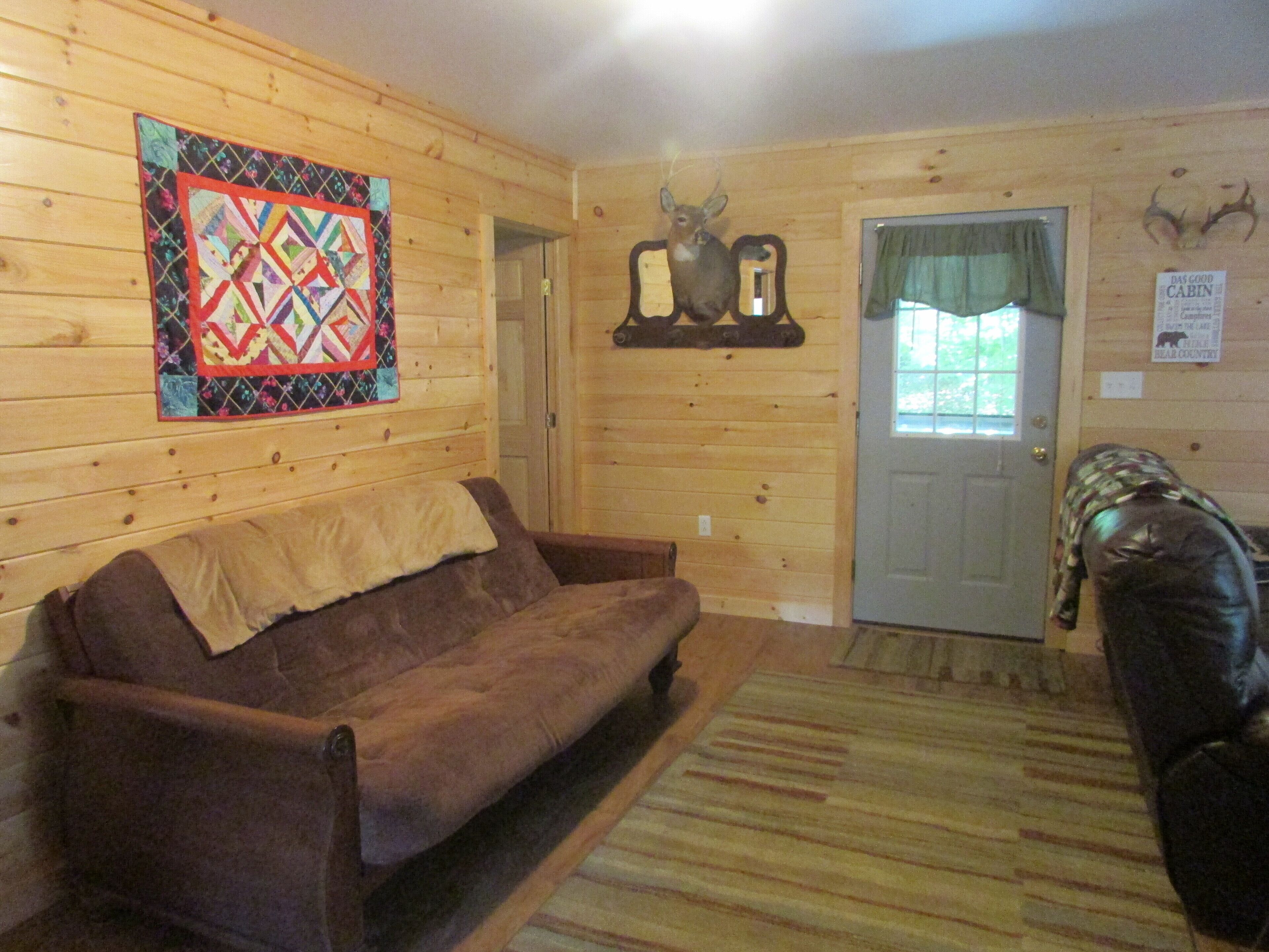 Smart TV, DVD player, books, video library