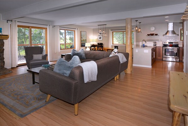 Fernseher, Kamin, Arbeitsbereiche