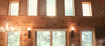 SUMMER fun in a cozy log lake home on the Whitefish Chain under the tall pines