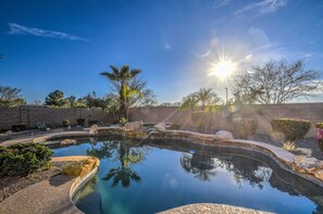A heated pool