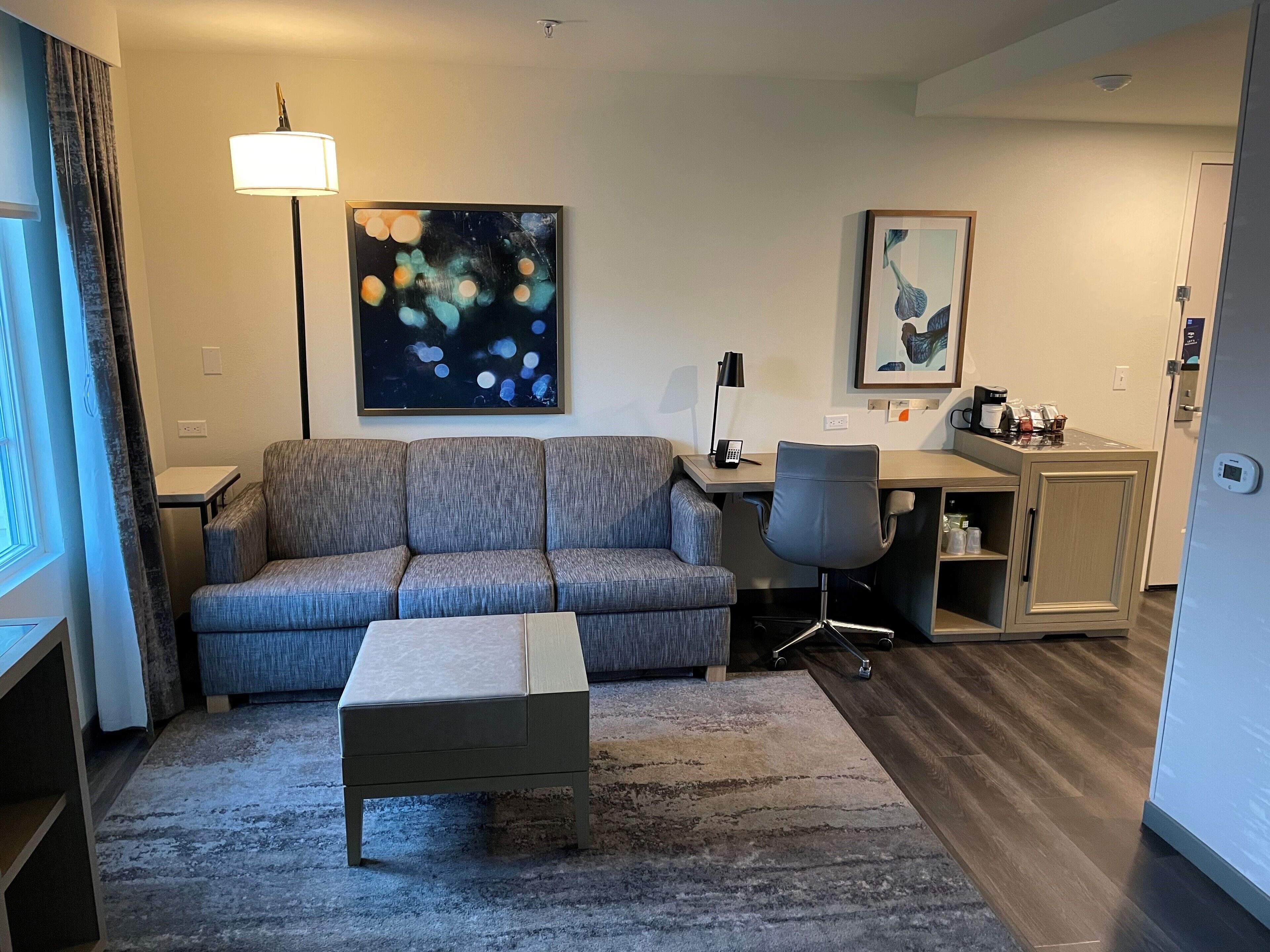 room, 1 king bed, accessible (roll in shower) | living area | 42-inch flat-screen tv with digital channels, tv, ipod dock