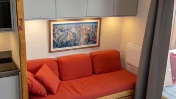TV, DVD player, music library, video library
