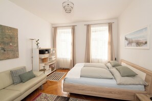 1 bedroom, iron/ironing board, free WiFi, bed sheets