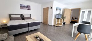 1 bedroom, iron/ironing board, travel crib, free WiFi