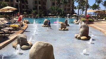 Piscine extérieure, piscine chauffée