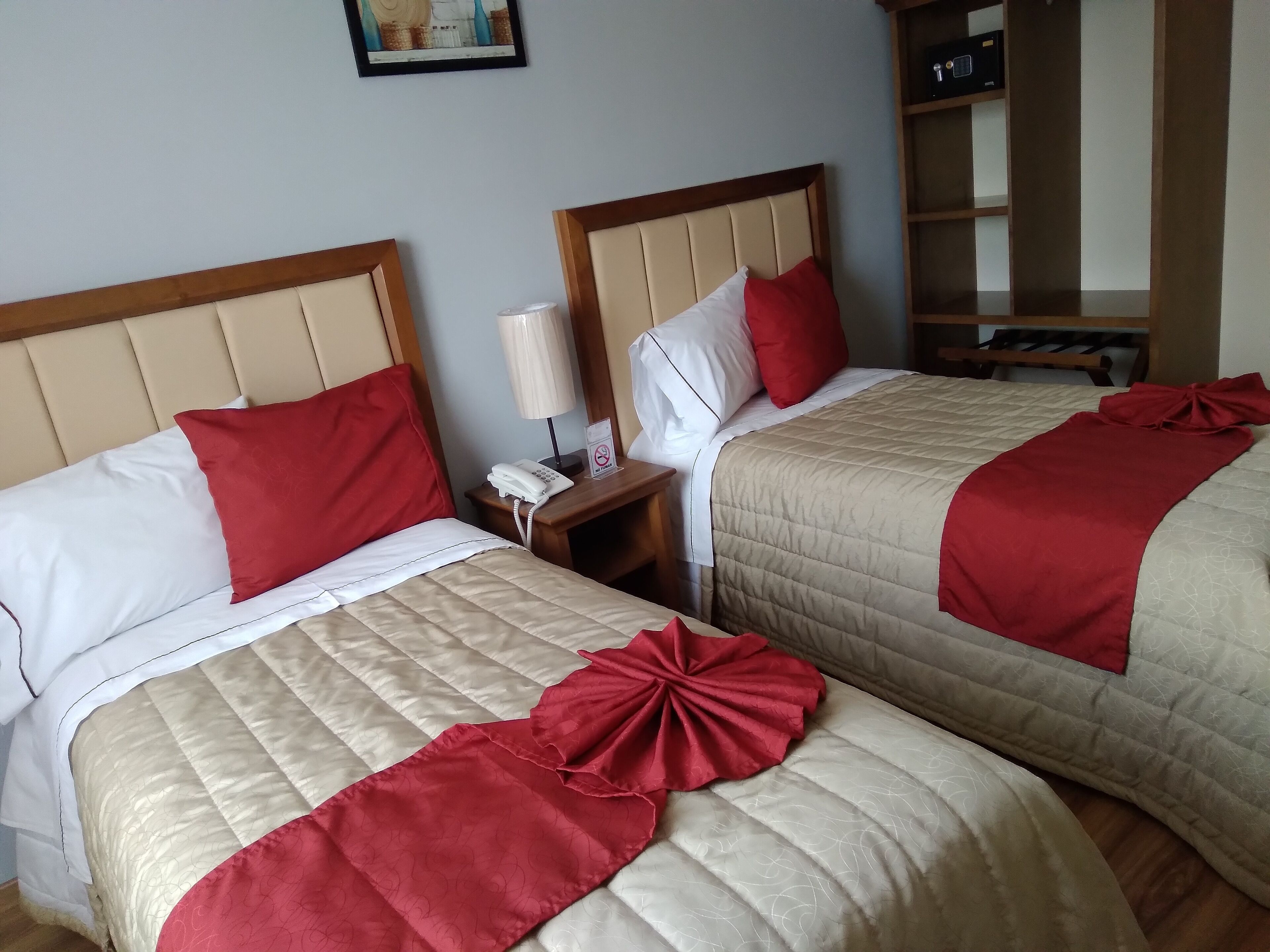 standard room, 2 single beds, non smoking | in-room safe, desk, blackout curtains, iron/ironing board