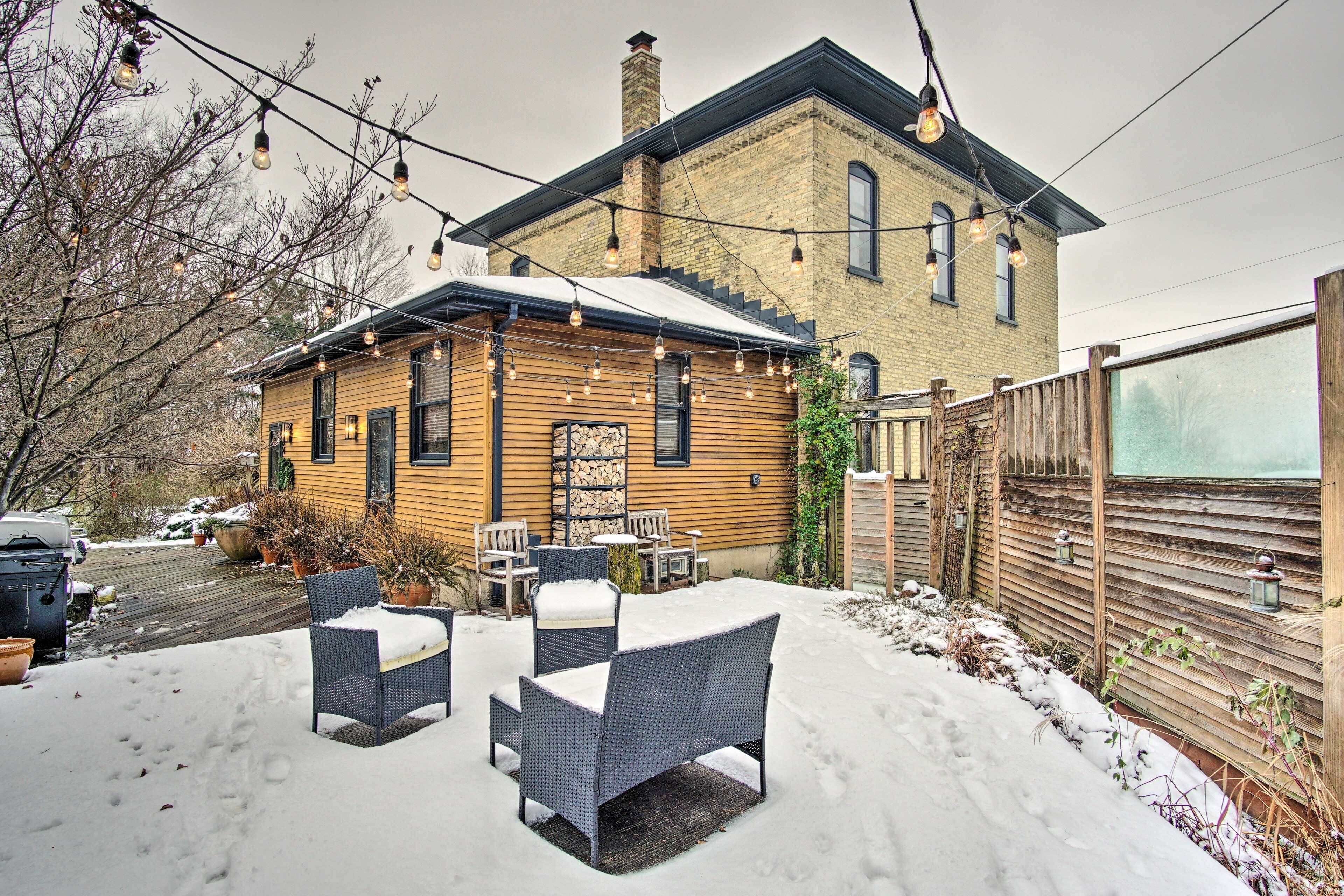 Historic Michigan Farmhouse w/ Grill & Fire Pit!