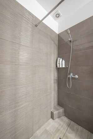 Ducha, secador de pelo, toallas