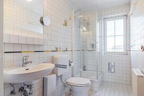 Shower, hair dryer