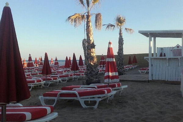 Sur la plage !!!
50 mètres de l'appartement