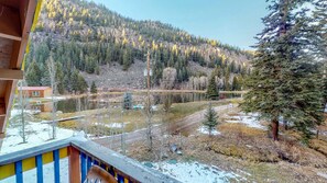 Property grounds - Dog-friendly cabin with wood stove, private hot tub, & riverside firepit (South Fork)